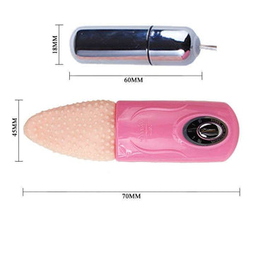 Stimolatore Piccolo con Proiettile Vibrante Rosa - 3 Funzioni